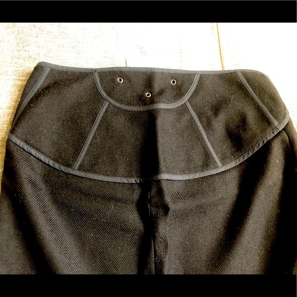 euc mint Maxmara Sportmax womens black Italian wool knee pencil skirt 10 L M - Picture 4 of 6
